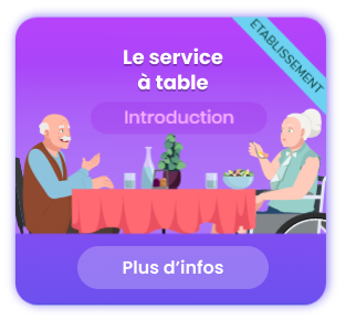 Le service à table